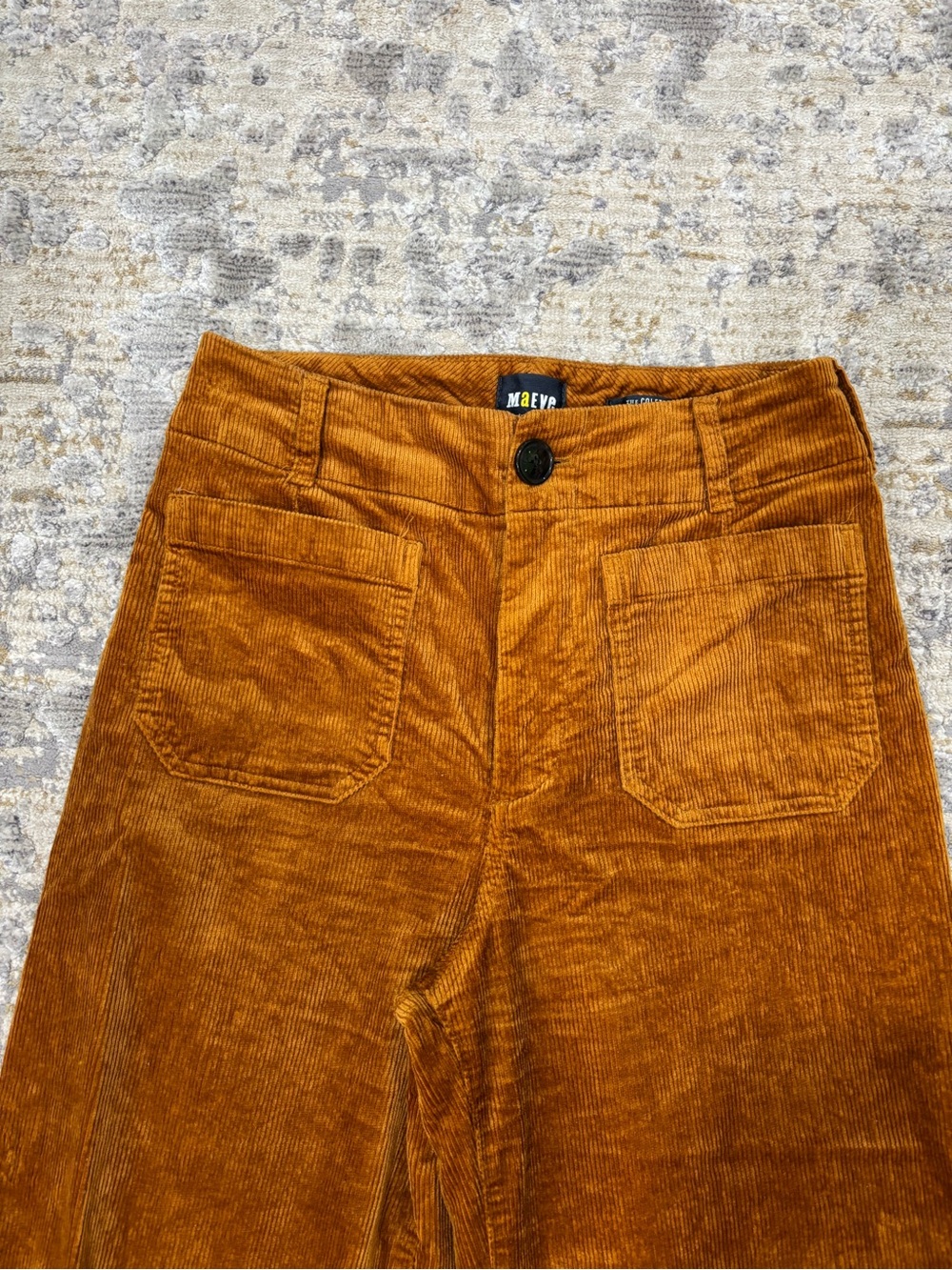 Maeve Colette Corduroy Crop Wide Leg Pant - Picture 2 of 5